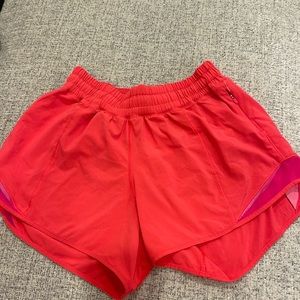 Lululemon athletic shorts. Size 6. Red/pink